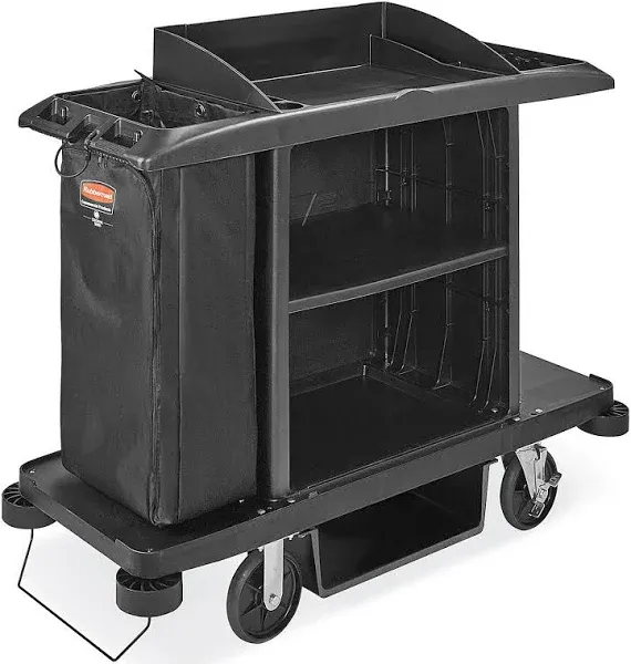 Rubbermaid Housekeeping Cart FG618900BLA