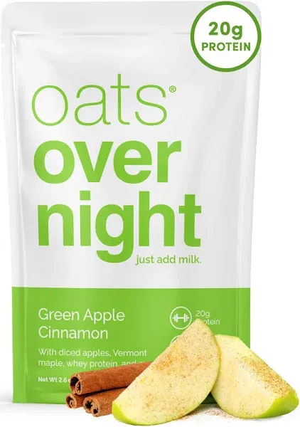 Oats Overnight Green Apple Cinnamon Breakfast Shake