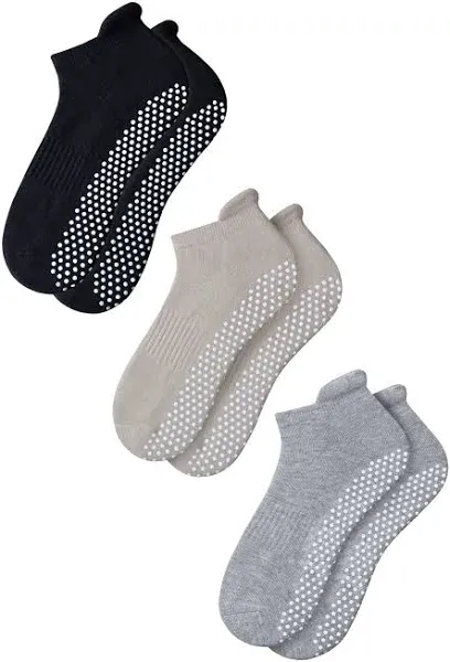 Rative Anti Slip Non Skid Barre Yoga Pilates Hospital Socks with Grips