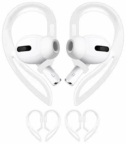 Ear Hooks Compatible with AirPods Pro 2nd Generation and AirPods Pro [Multi-Dimensional Adjustable] Accessories Compatible with Apple AirPods 3 2 1 Gen(Transparent)