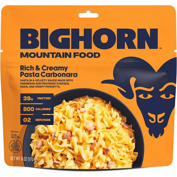 Bighorn Mountain Food Rich & Creamy Pasta Carbonara