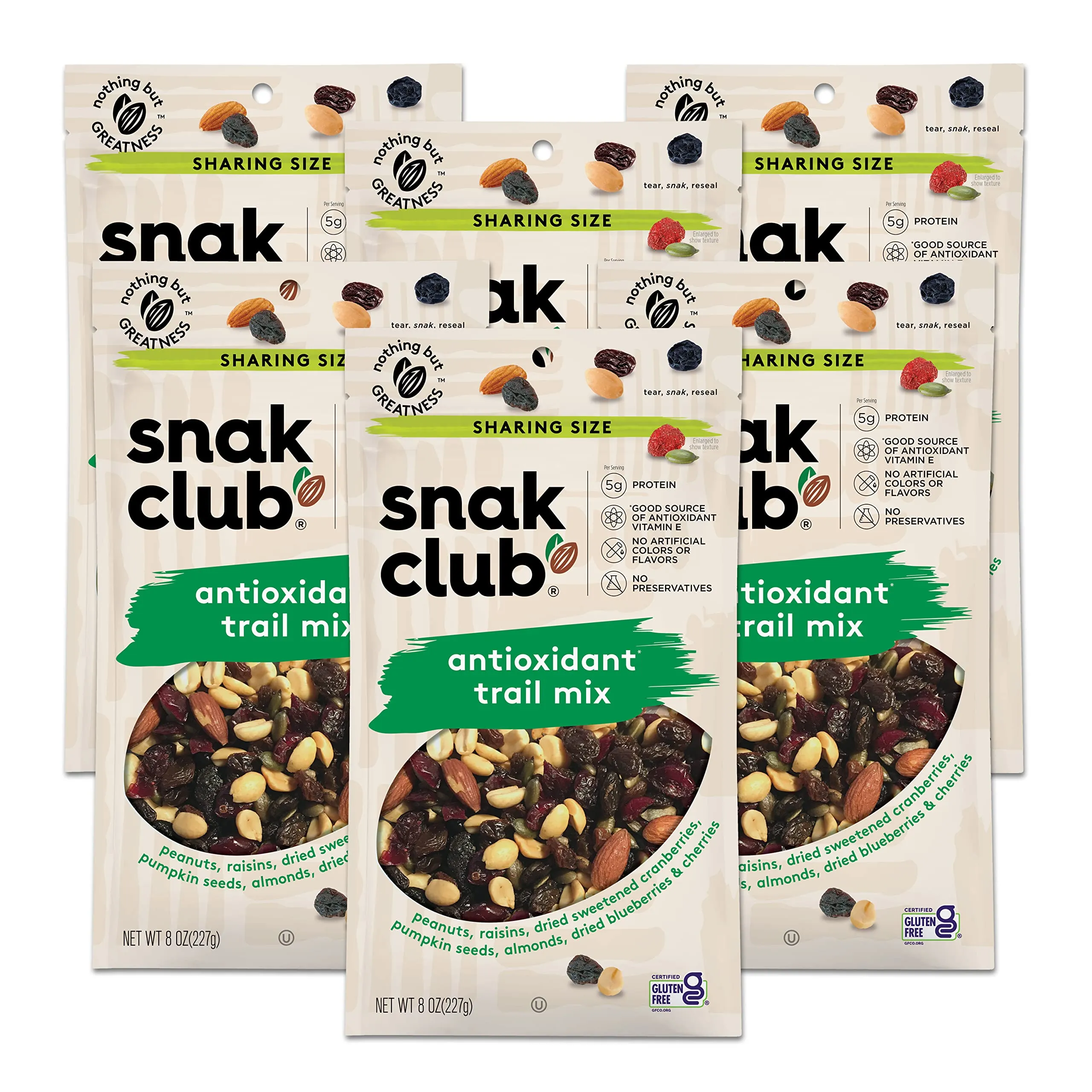 Snak Club Antioxidant Trail Mix, 5.5 Ounce, 6 per Case