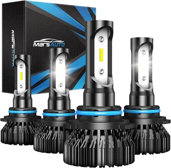 Marsauto 9006/HB4 9005/HB3 Bulbs, Cool Bright Kits, Fog SUPER 6000K WHITE 