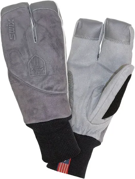 Swix Men's Shield Pro Split Mitts - Warm Durable Weather-Resistant Primaloft Insulated Winter Sports Skiing Mittens