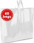 Camtoms Large Plastic Shopping Bags with Handles