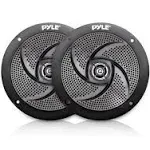 Pyle Marine Speakers - 5.25 Inch Low Profile Slim Style Waterproof Wakeboard Tower and Weather Resistant Outdoor Audio Stereo Sound System with 180 Watt Power - 1 Pair in White (PLMRS5B)