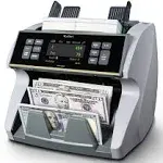 Kolibri KBR1500V2 Mixed Denomination Cash Counter, 1,200 Bills/min, 9.5 x 11 x 10.4, Gray