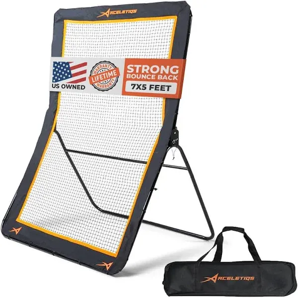 ACELETIQS Lacrosse Rebounder for Backyard 5x7 Feet Baseball &amp; Volleyball