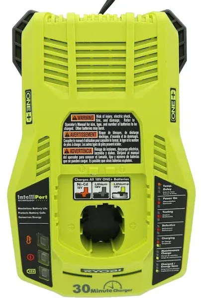 Ryobi 18 Volt P117 Dual-Chemistry Charger #