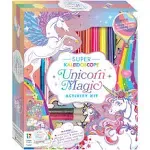 Super Kaleidoscope Unicorn Magic Activity Kit - Fantasy Coloring & Crafts Set for Kids