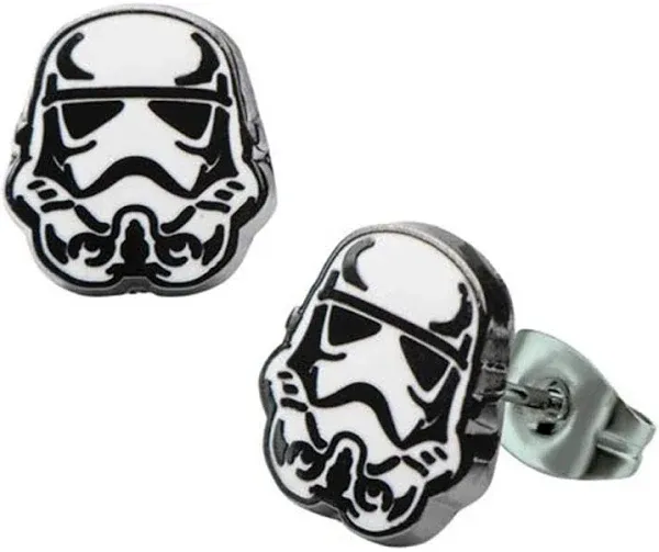 Star Wars Stormtrooper 3D Stainless Steel Stud Earrings