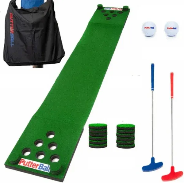 Golf Pong Game Set The Original - Includes 2 Putters, 2 Golf Balls, Green Put...