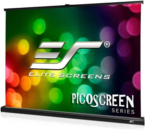 Elite Screens PicoScreen Series, 45-inch 4:3, Light-Weight Portable Table-Top Pull-Up Home Movie/ Theater/ Office Projection Screen, MaxWhite 1.1 Gain (Ultra HD/8K), PC45W