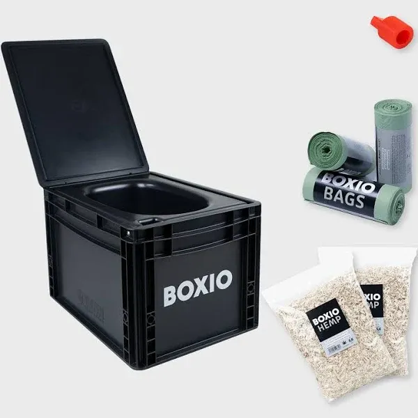 BOXIO Toilet Plus - Composting Starter Kit - Portable Mini Camping - Plastic