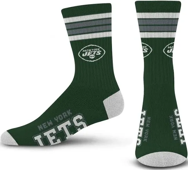 New York Jets Mens Size Large Forest Green NFL Team Apparel Crew Socks NWT