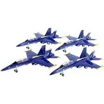 Set of 6 diecast  9&#034; model F/A-18 Hornet US Navy Blue Angels fighter jet NEW