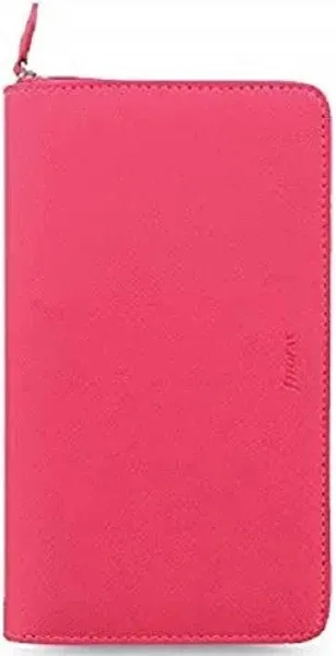 Filofax Saffiano Personal Compact Zip organiser - peony