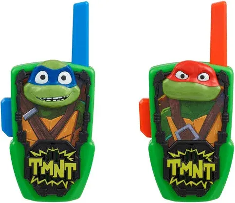 Teenage Mutant Ninja Turtles Walkie Talkies for Kids Static Free Range