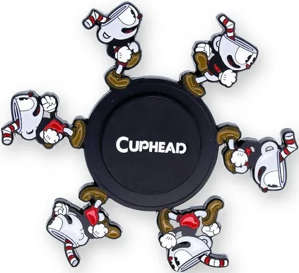 Cuphead Running 3-Inch Fidget Spinner Toy | Sensory Toy Ideal for Stress Relief, Decompression, Anxiety