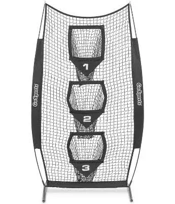 GoSports 8 x 4 ft Football Throwing Target Net - Black