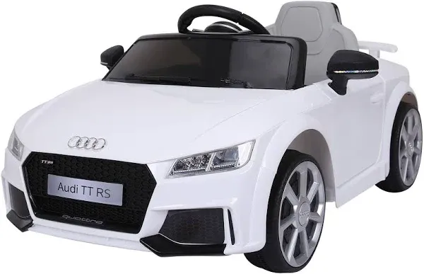 Aosom 6V Kids Electric Ride On Car, Licensed Audi TT RS with Suspension System and Remote Control, Horn, 5 Songs, Lights, MP3 Player - Black