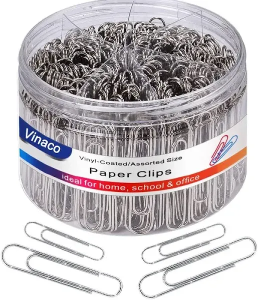 Vinaco Non Skid Medium and Jumbo Paper Clips