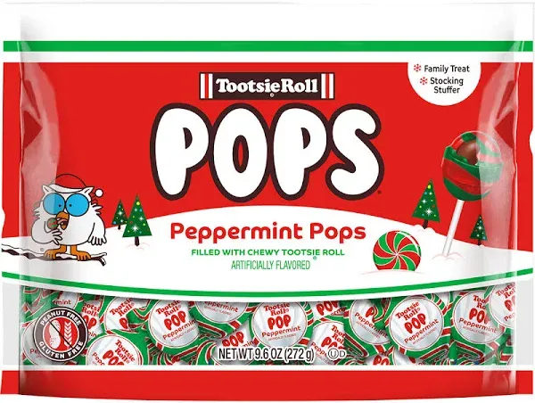 Tootsie Roll Peppermint Pops 9.6 oz Bag