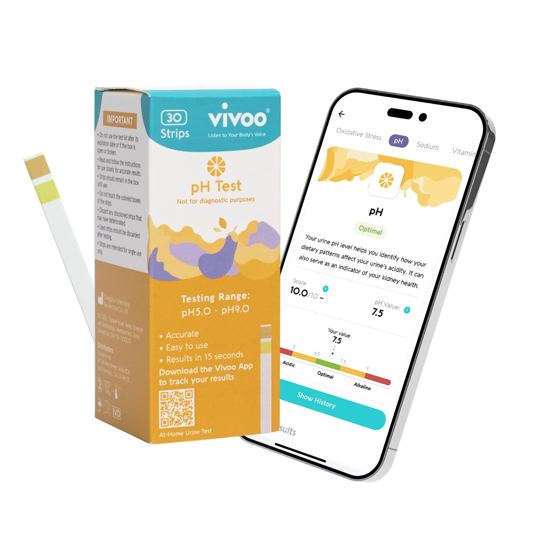 PH Test | Get PH Readings at Home in 15 seconds | Vivoo