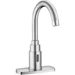 Sloan SF-2250 Sensor Activated Touch-Free Faucet, Commercial Grade with Mounting Hardware - 2.2 GPM Battery-Powered Deck-Mounted Gooseneck Body, Polished Chrome Finish, 3362104