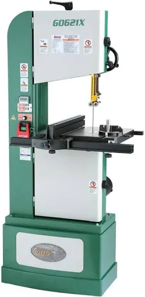 Grizzly Industrial 13-1/2” 1-1/4 HP Three Phase Vertical Wood and Metal Bandsaw G0621X