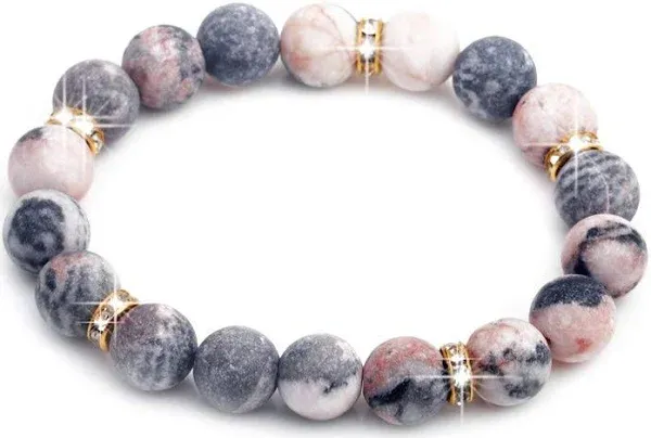 Healing Bracelet For Women Anxiety Crystal Bracelet Chakra Beaded Bracelets Rose Quartz Crystals And Healing Stones Jewelry Yoga Bead Bracelet Calming Stretch Bracelet Stress Relief Gifts For Women