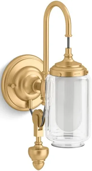 Kohler Lighting 72581 Artifacts 15&#034; Tall Bathroom Sconce - Vibrant Brushed