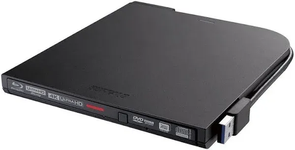 BUFFALO BRUHD-PU3-BK Portable Blu-ray Disc Drive Black USB3.0