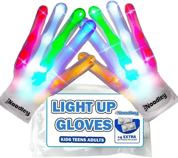 the Noodley LED Light Up Gloves for Kids