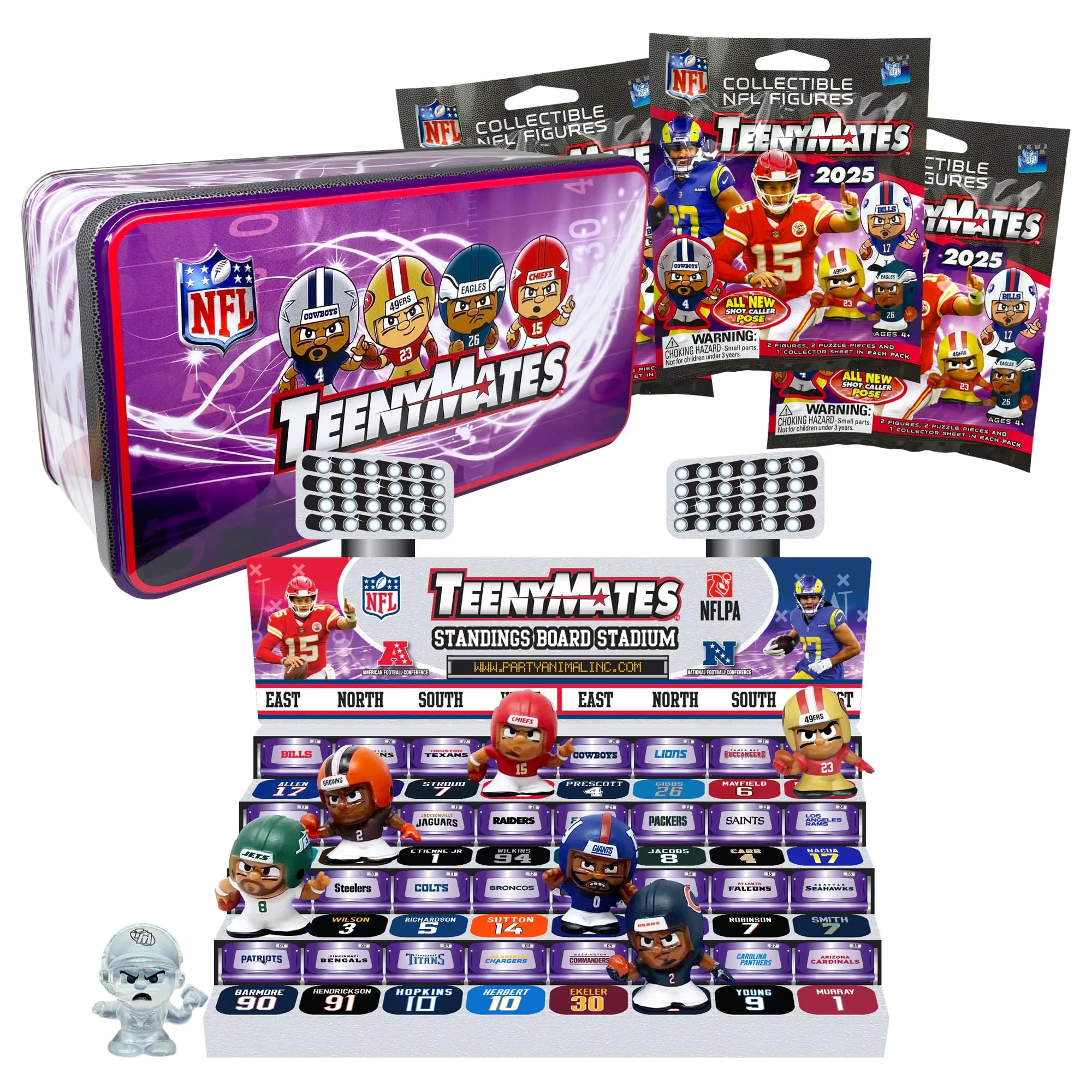 TeenyMates NFL Collector Tin Set