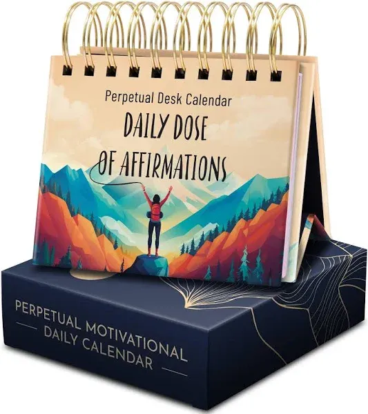 RYVE Daily Affirmation Calendar - Motivational Desk Calendar with Daily Affirmations for Women - Positive Affirmations, Inspirational Gifts for Women, Office Desk Decor for Women, Office Gifts