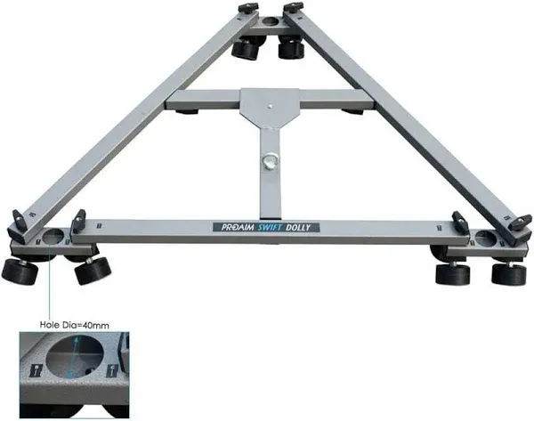 PROAIM Swift Video Camera Track Dolly System for Filmmakers. 28'' Central Distance. Payload up to 159kg / 350lb (SWFT-DL)