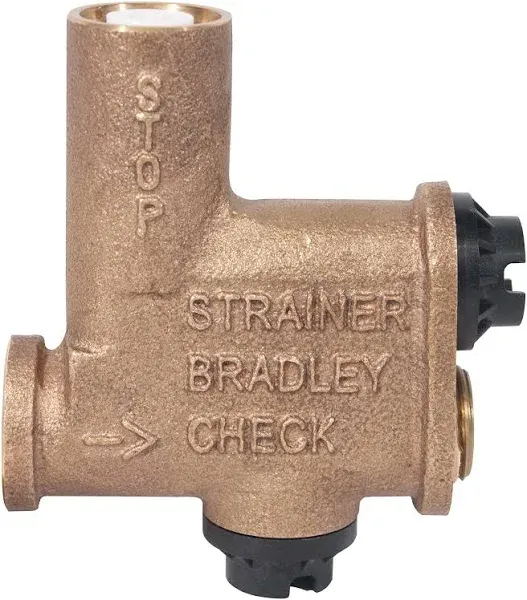 Bradley S60-003 Stop Strainer & Check Valve