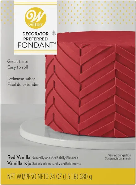 Wilton W7102-04 Decorator Preferred Fondant 24oz, 24 ounce, Red