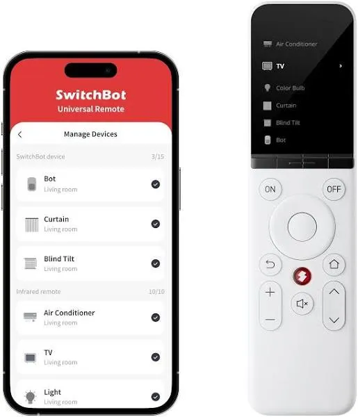 SwitchBot Multi-Use Smart Universal Remote Control w/Customized App,Hub Required