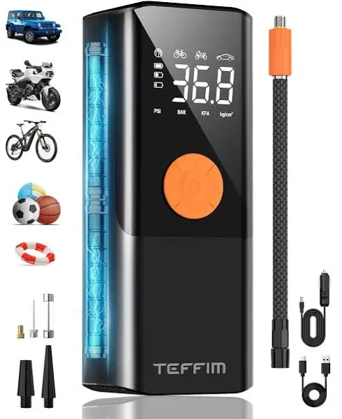 Teffim Tire Inflator Portable Air Compressor