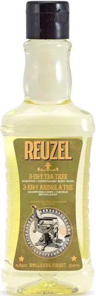 Reuzel 3-in-1 Tea Tree Shampoo Conditioner Body Wash 3.38 oz   new fresh