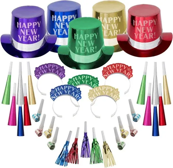 Amscan Colorful Opulent Affair New Year's Party Kit