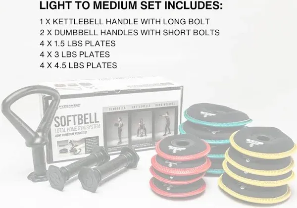 Hyper Wear SoftBell Home Gym Combo Set