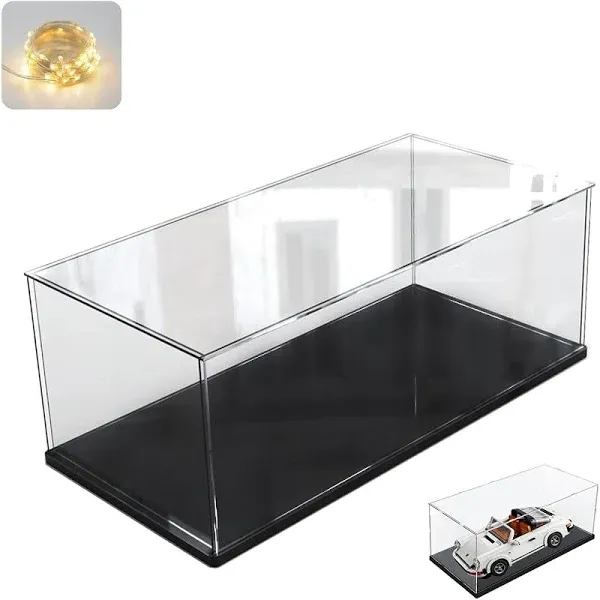 Thickened Clear Acrylic Display Case for Lego 10295 10265 42170 42155 42176 7537