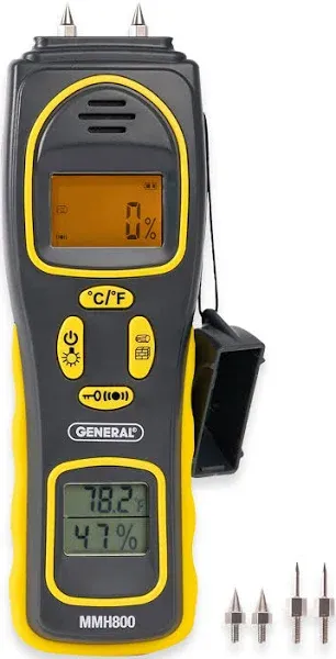 General Tools MMH800 Pin/Pinless Moisture Meter