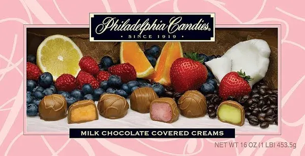 Philadelphia Candies Milk Chocolate Covered Assorted Creams Soft Center Chocolates