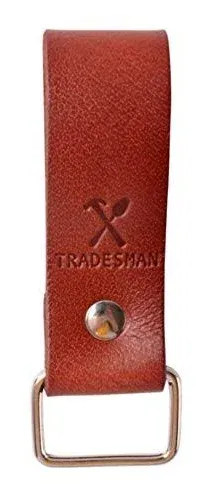 Tape Measure Holder Leather Belt Clip Drill Impact Tool Holster Heavy Red 