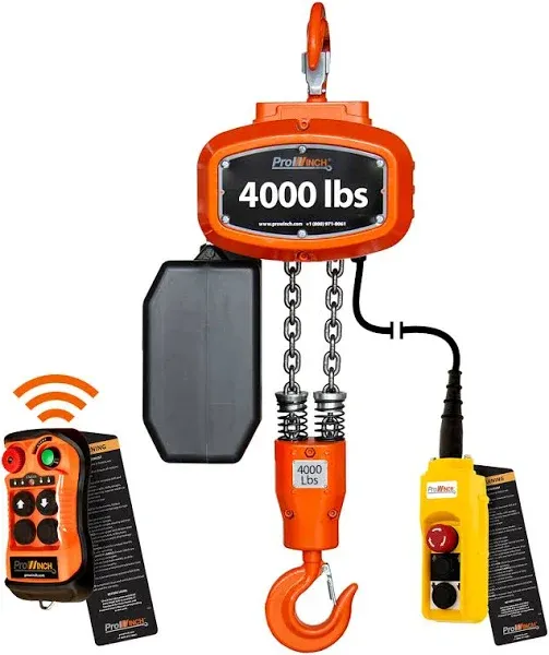 Prowinch 4000 lb Wireless Electric Chain Hoist