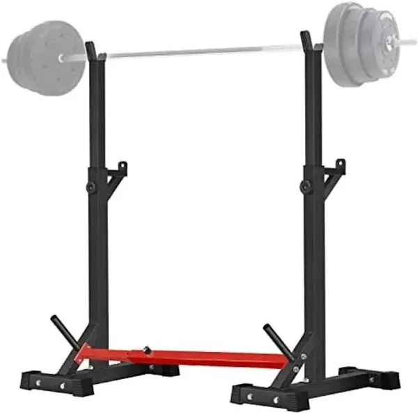 CANPA Adjustable Squat Rack Stand Multi-Function Barbell Rack Weight Lifting ...